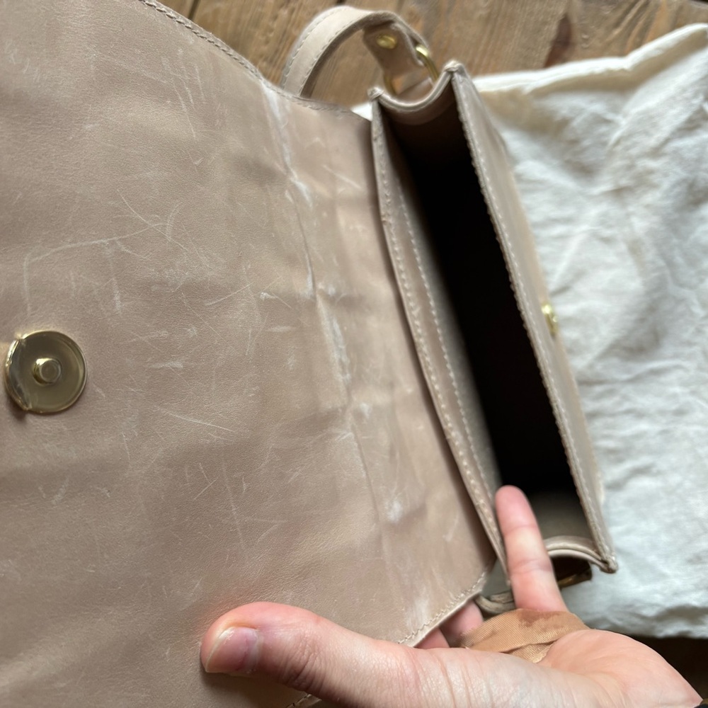 Parker Clay Woven Leather Crossbody Bag - Picture 4 of 4